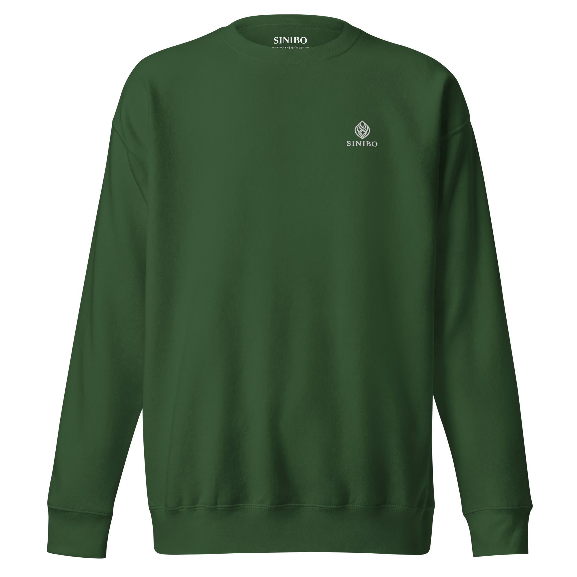 Product mockup forest green